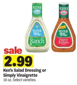 Meijer Ken's Salad Dressing or Simply Vinaigrette offer