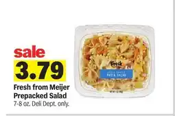 Meijer Fresh from Meijer Prepacked Salad offer