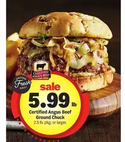 Meijer Certified Angus Beef Ground Chuck offer