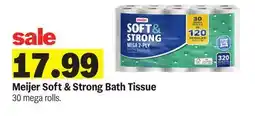 Meijer Meijer Soft & Strong Bath Tissue offer