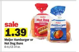 Meijer Meijer Hamburger or Hot Dog Buns offer