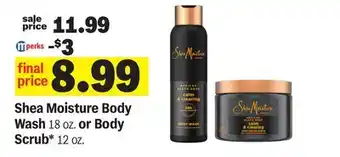 Meijer Shea Moisture Body Wash 18 oz. or Body Scrub* 12 oz offer