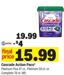 Meijer Cascade Action Pacs offer