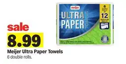Meijer Meijer Ultra Paper Towels offer