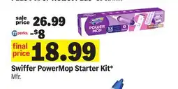 Meijer Swiffer PowerMop Starter Kit offer