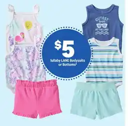Meijer lullaby LANE Bodysuits or Bottoms offer