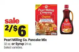 Meijer Pearl Milling Co. Pancake Mix 32 oz. or Syrup 24 oz offer