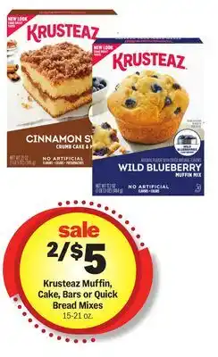Meijer Krusteaz Muffin, Cake, Bars or Quick Bread Mixes offer