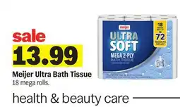 Meijer Meijer Ultra Bath Tissue offer