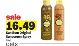 Meijer Sun Bum Original Sunscreen Spray offer