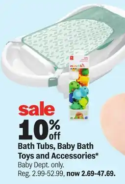 Meijer Bath Tubs, Baby Bath Toys and Accessories offer