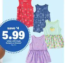 Meijer lullaby LANE Single Rompers or Dresses offer