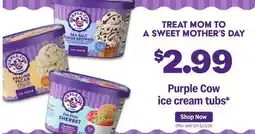 Meijer Purple Cow ice cream tubs offer