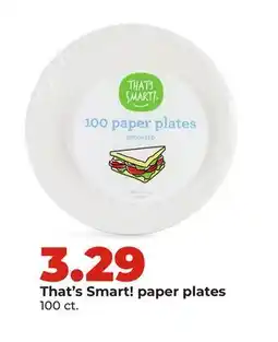 Hy-Vee That's Smart! paper plates offer