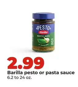 Hy-Vee Barilla pesto or pasta sauce offer