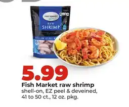 Hy-Vee Fish Market raw shrimp offer