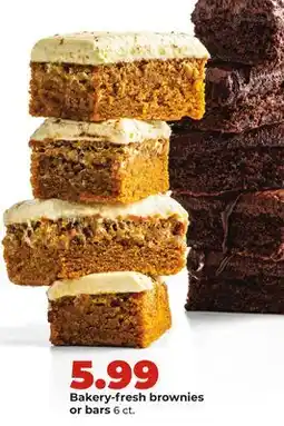 Hy-Vee Bakery-fresh brownies or bars offer