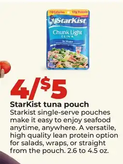 Hy-Vee StarKist tuna pouch offer