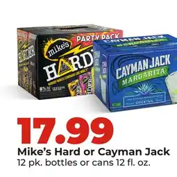 Hy-Vee Mike's Hard or Cayman Jack offer