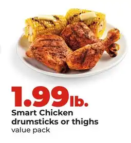 Hy-Vee Smart Chicken drumsticks or thighs offer