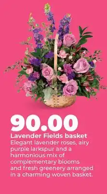 Hy-Vee Lavender Fields basket offer