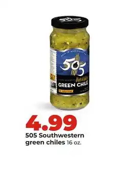 Hy-Vee 505 Southwestern green chiles offer