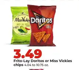 Hy-Vee Frito-Lay Doritos or Miss Vickies chips offer
