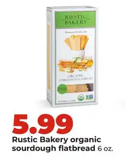 Hy-Vee Rustic Bakery organic sourdough flatbread offer
