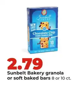 Hy-Vee Sunbelt Bakery granola or soft baked bars offer