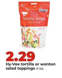 Hy-Vee Hy-Vee tortilla or wonton salad toppings offer