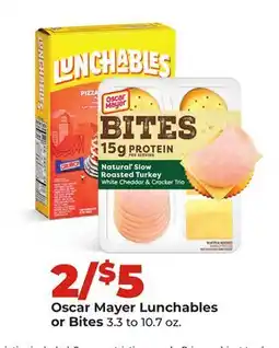 Hy-Vee Oscar Mayer Lunchables or Bites offer