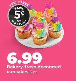 Hy-Vee Bakery-fresh decorated cupcakes offer