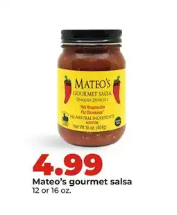 Hy-Vee Mateo's gourmet salsa offer
