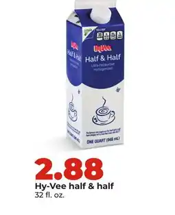 Hy-Vee Hy-Vee half & half offer