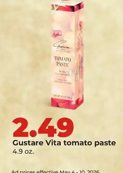 Hy-Vee Gustare Vita tomato paste offer