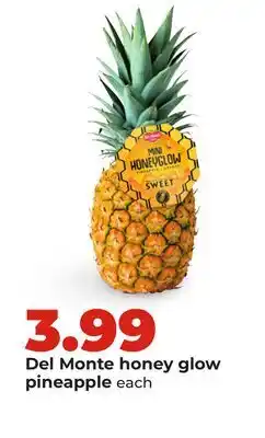Hy-Vee Del Monte honey glow pineapple offer