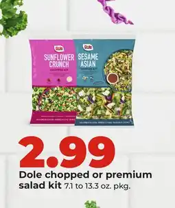 Hy-Vee Dole chopped or premium salad kit offer