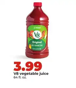 Hy-Vee V8 vegetable juice offer