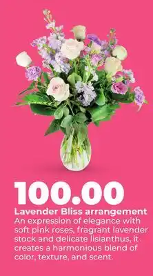 Hy-Vee Lavender Bliss arrangement offer