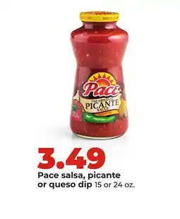 Hy-Vee Pace salsa, picante or queso dip offer