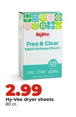 Hy-Vee Hy-Vee dryer sheets offer