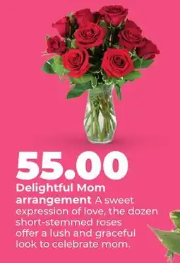 Hy-Vee Delightful Mom arrangement offer