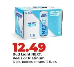 Hy-Vee Bud Light NEXT, Peels or Platinum offer