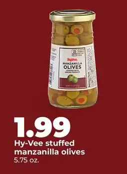 Hy-Vee Hy-Vee stuffed manzanilla olives offer