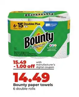 Hy-Vee Bounty paper towels offer