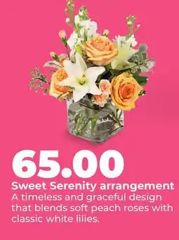 Hy-Vee Sweet Serenity arrangement offer