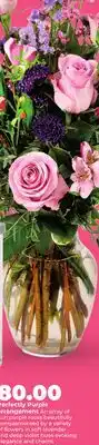 Hy-Vee Perfectly Purple arrangement purple roses offer