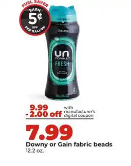 Hy-Vee Downy or Gain fabric beads offer