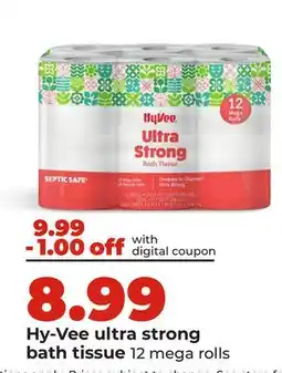 Hy-Vee Hy-Vee ultra strong bath tissue offer