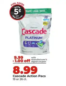 Hy-Vee Cascade Action Pacs offer